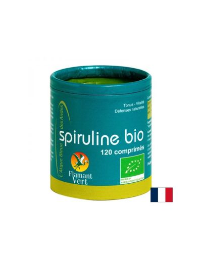 Спирулина Био екстракт 500 мг х 120 таблетки FLAMANT VERT | Spirulina Bio Extract