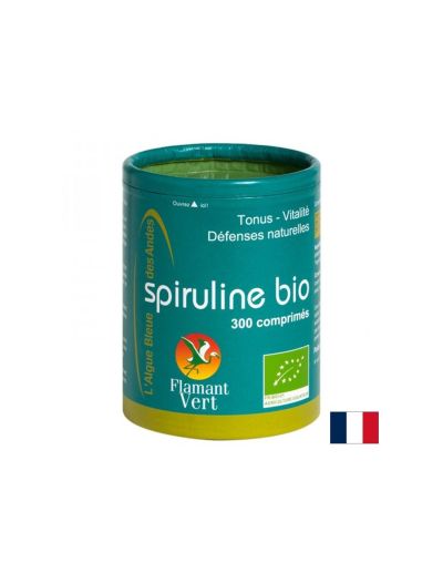 Спирулина Био екстракт 500 мг х 300 таблетки FLAMANT VERT | Spirulina Bio Extract
