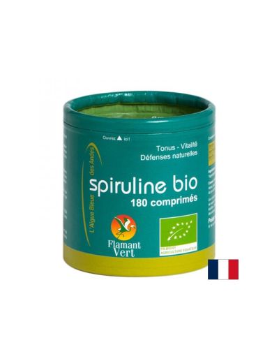 Спирулина Био екстракт 500 мг х 180 таблетки FLAMANT VERT | Spirulina Bio Extract