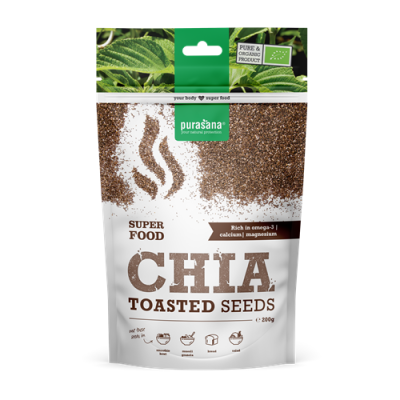 Чиа семена печени БИО х 200 гр PURASANA | Baked Chia Seeds Organic