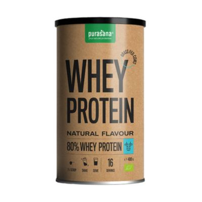 Суроватъчен протеин БИО х 400 гр – НЕОВКУСЕН PURASANA | Organic Whey Protein Unflavored