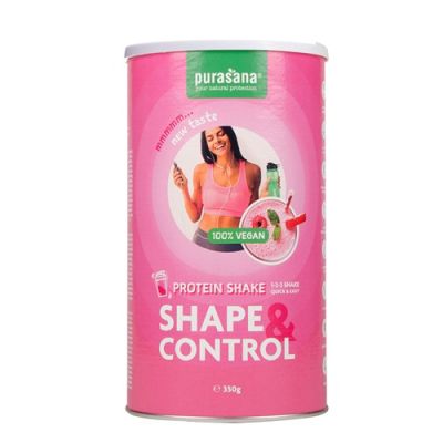 Веган протеинов шейк БИО Shape & Control х 350 гр с вкус на ягода и малина PURASANA