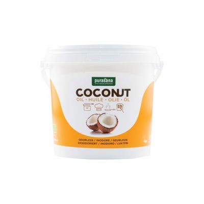 Кокосово масло БИО без аромат х 2 кг PURASANA | Organic Coconut Oil