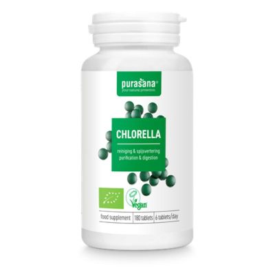 СПИРУЛИНА Био екстракт 500 мг х 180 таблетки PURASANA | Spirulina Organic