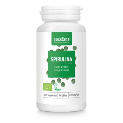 СПИРУЛИНА Био екстракт 500 мг х 360 таблетки PURASANA | Spirulina Organic