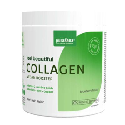Колаген Комплекс Веган Бустер х 240 гр с вкус на боровинка PURASANA | Vegan Collagen Booster