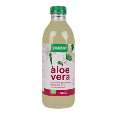 Био напитка с алое вера ( пулпа ) х 1 литър PURASANA | Aloe Vera Organic Drink