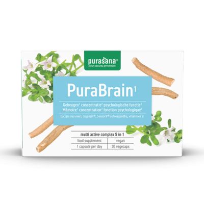 Комплекс за мозъчната дейност и концентрация PURABRAIN х 30 капсули PURASANA