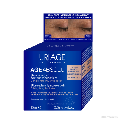 Юриаж ЕЙДЖ АБСОЛЮ Уплътняващ коригиращ околоочен балсам х 15 мл | URIAGE Age Absolu