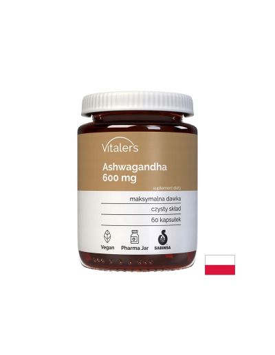 Ашваганда екстракт 600 мг х 60 капсули Vitaler's | Ashwagandha