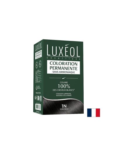 Боя за коса без амоняк – Абаносово черно 1N + с масла и растителни екстракти LUXEOL