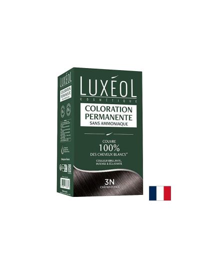 Боя за коса без амоняк – Тъмно кестеняво N3 + с масла и растителни екстракти LUXEOL