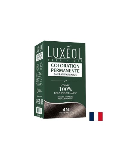 Боя за коса без амоняк – Естествено кестеняво 4N + с масла и растителни екстракти LUXEOL