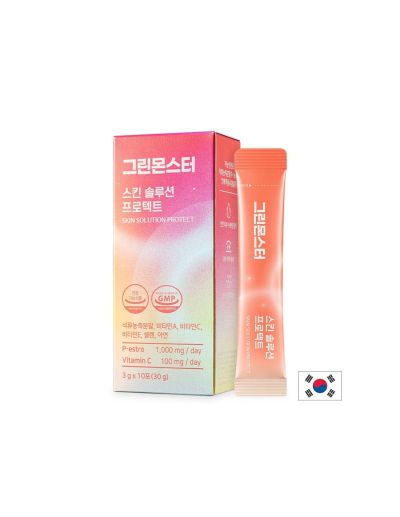 Елагова киселина + Витамини А, Ц, Е и цинк х 10 сашета GREEN MONSTER | Ellagic acid + Vitamins