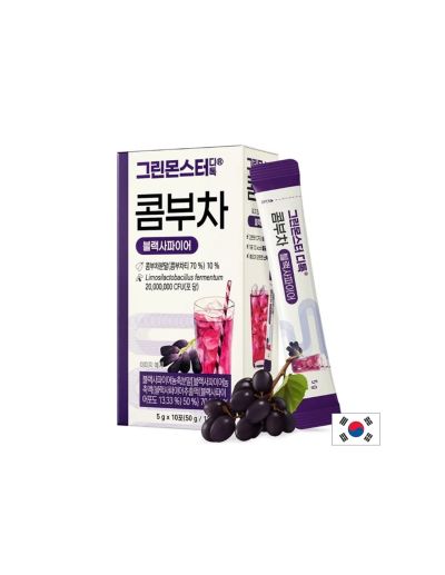 Комбуча с черно грозде за храносмилане и антиоксидантен ефект х 10 сашета GREEN MONSTER | Combucha