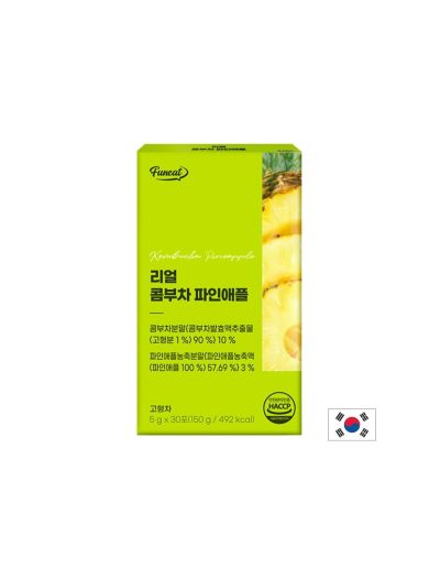 Ферментирала комбуча с ананас х 30 сашета FUNEAT | Combucha + Pineappple