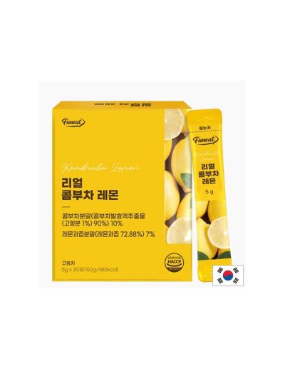 Ферментирала комбуча с лимон х 30 сашета FUNEAT | Combucha + Lemon