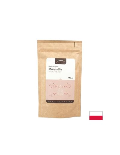 Манджиста корен - билков прах за оцветяване на косата, 100% натурален х 100 гр NANGA