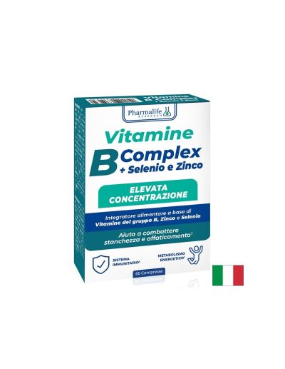 Витамин Б комплекс + Селен и Цинк х 60 таблетки PHARMALIFE