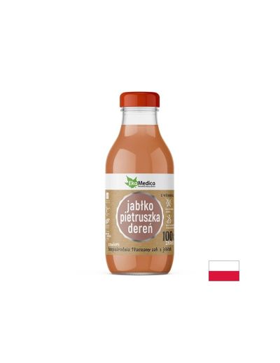 Ябълка + Магданоз + Дрян сок за имунитет и детоксикация х 300 мл Ekamedica