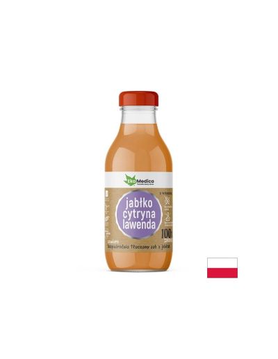 Ябълка + Лимон + Лавандула сок за успокоение и имунитет х 300 мл Ekamedica