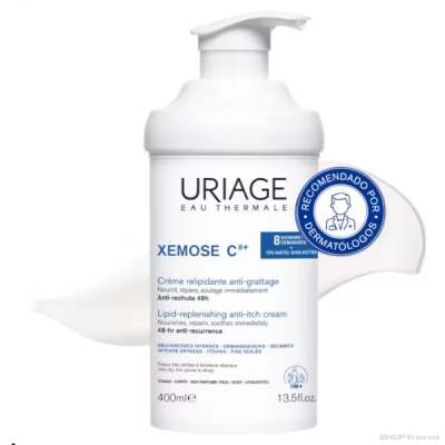 Юриаж XEMOSE C8+ Липидо-възстановяващ крем за суха кожа и сърбеж със серамиди х 400 мл | URIAGE