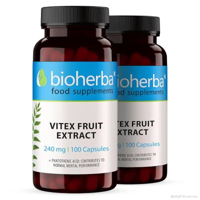 Витекс плод - Аврамово дърво 240 мг х 100 капсули БИОХЕРБА | BIOHERBA Vitex