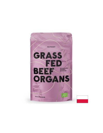 Говежди органи комплекс : черен дроб, бъбрек и сърце на прах 135 гр Nutriest | Beef Organs Powder