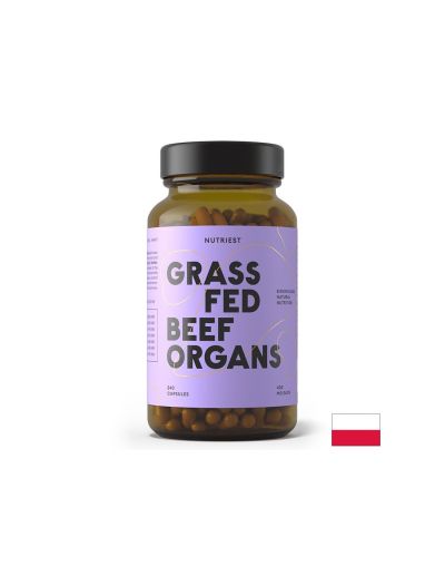 Комплекс от говежди органи : черен дроб, бъбрек, сърце 400 мг х 240 капсули Nutriest | Beef Organs Complex