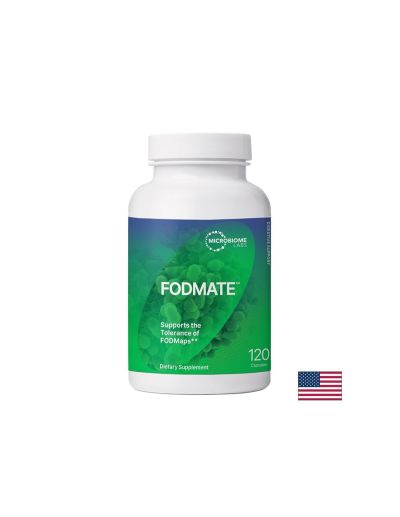 Fodmate ™ Ензимен комплекс при чувствителен и подут стомах 2540 мг х 120 капсули Microbiome Labs