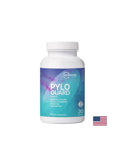 PyloGuard ™ Пробиотик срещу хеликобактер и за стомашен комфорт 200 мг х 30 капсули Microbiome Labs