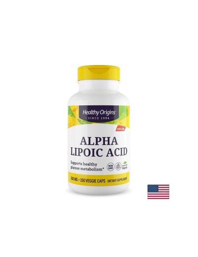 Алфа-липоева киселина 300 мг х 150 капсули Healthy Origins | Alpha Lipoic acid