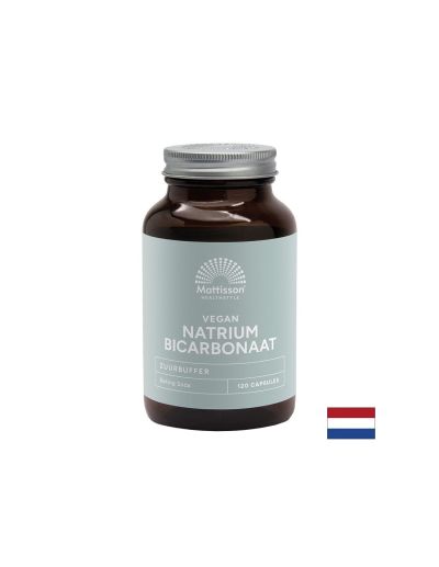 Натриев бикарбонат 800 мг х 120 капсули Mattisson Healthstyle | Sodium Hydrogencarbonate