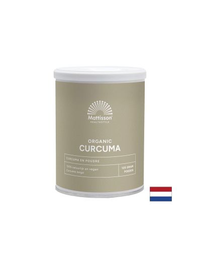 Куркума БИО с органичен куркумин на прах 125 гр Mattisson Healthstyle | Organic Turmeric