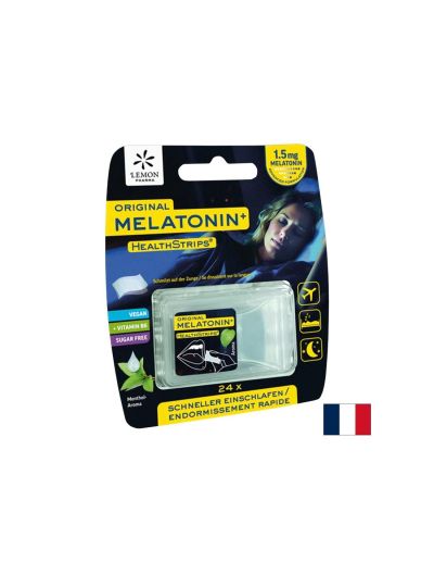Мелатонин 0.75 мг + Витамин Б6 0.5 мг х 24 ментови ленти Lemon Pharma