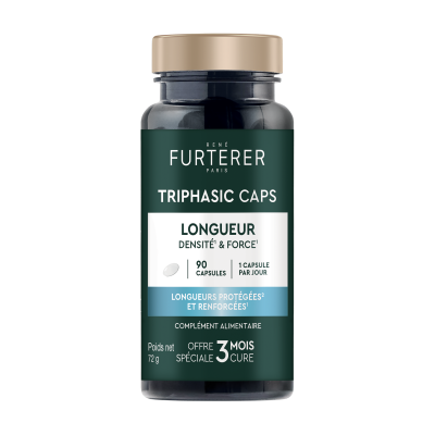 ТРИФАЗИК Хранителна добавка за растеж на косата х 90 капсули RENE FURTERER | Triphasic Caps