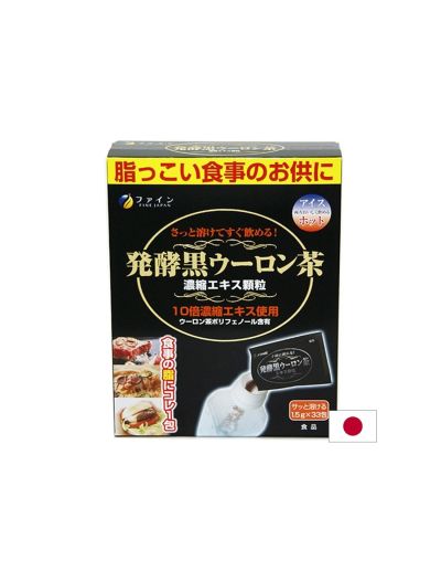 Ферментирал екстракт от черен чай улонг + пу ер чай х 33 сашета FINE JAPAN