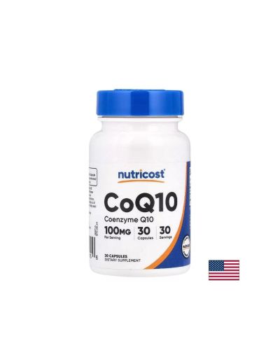 Коензим Q10 100 мг 30 капсули Nutricost | Coenzyme Q10