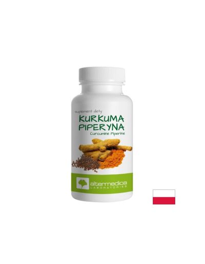 Куркума екстракт 250 мг + Пиперин 2.1 мг х 60 капсули ALTER MEDICA | Turmeric & Piperine