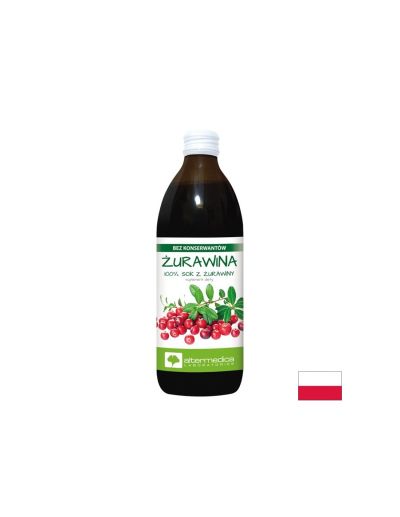 Сок от червена боровинка + Витамин Ц х 500 мл ALTER MEDICA | Cranberry juice