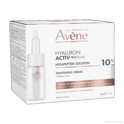 Авен HYALURON ACTIV PROCEDURE Уплътняващ серум с хексапептид 10% 20 мл | Avene Hexapeptide Solution