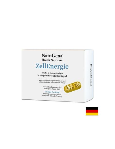 ZellEnergie Формула за енергия с НАДХ и коензим Q10 х 60 капсули NATUGENA | NADH & Coenzyme Q10