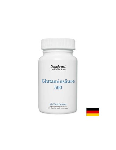 Глутаминова киселина ( Л-Глутамин ) 500 мг x 180 капсули NATUGENA