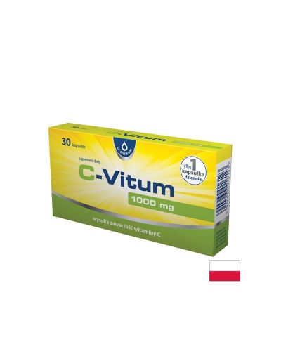 Витамин Ц 1000 мг х 30 капсули Oleofarm | Vitamin C