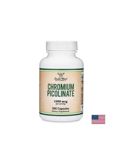 Хром пиколинат 500 мкг х 300 капсули Double Wood | Chromium picolinate