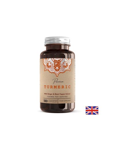Куркума + джинджифил + черен пипер х 180 капсули Focus Supplements | Turmeric, Ginger & Black pepper