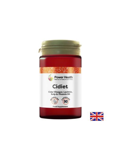 CIDIET Формула за отслабване с ябълков оцет, лецитин, келп и витамин Б6 х 90 капсули Power Health