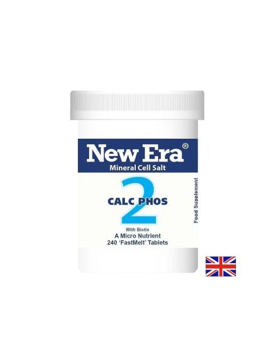 Минерална сол № 2 Калциев фосфат + Биотин за зъбите и храносмилане х 240 бързоразтворими таблетки Power Health