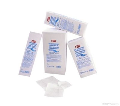 Нестерилни марли 8 дипли размер 5 / 5 см х 100 броя МЕДИКА | MEDICA