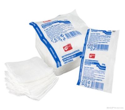 Нестерилни марли 8 дипли размер 5 / 5 см х 100 броя МЕДИКА | MEDICA